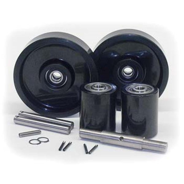 L 2000, L 2300, LHM 230 Complete Wheel Kit for Manual Pallet Jack - Black, Excellent Appliances, Mfr#: EX2583813